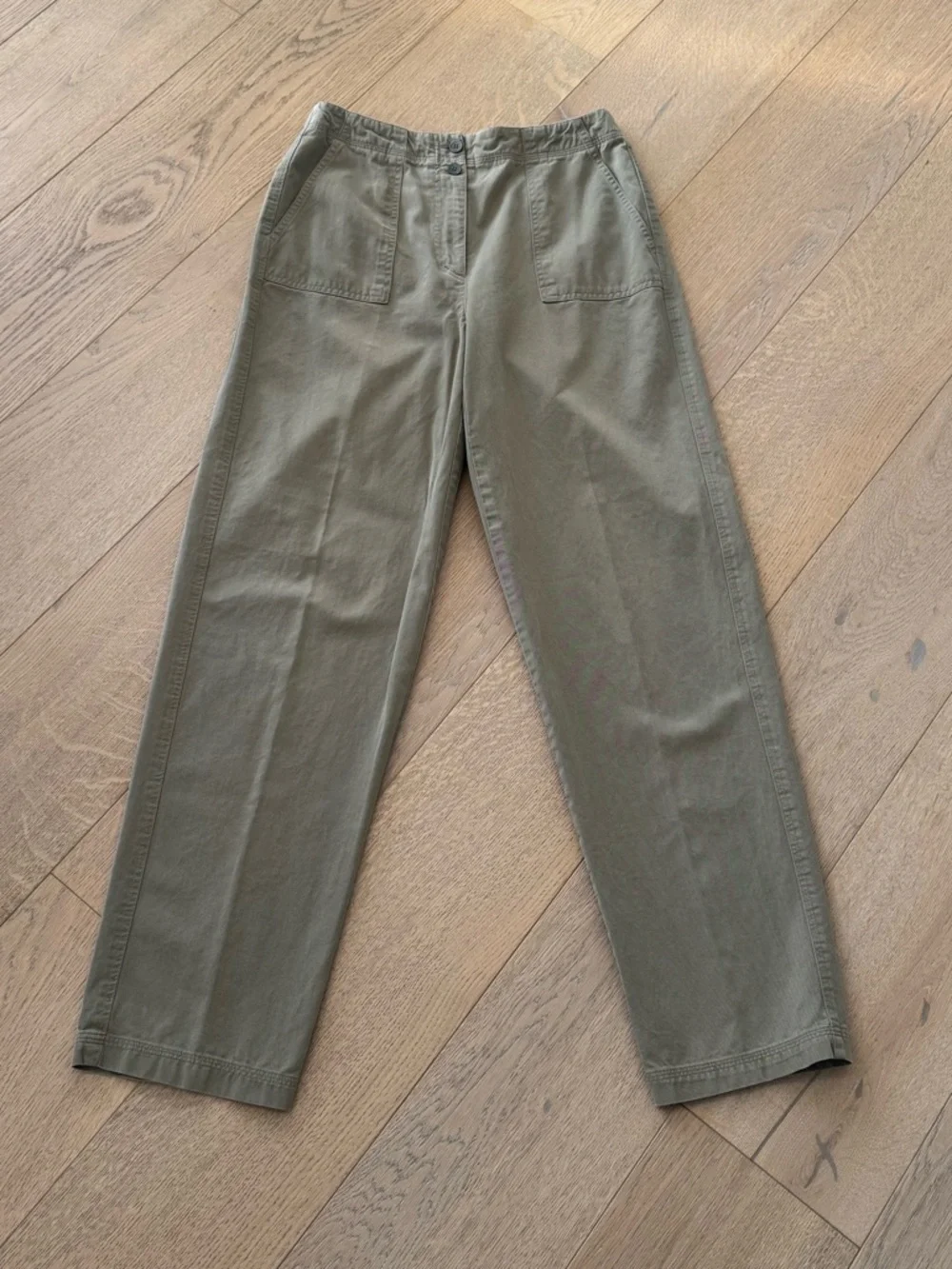 Talbots Straight Leg Chino Pants in Olive Green Size 6